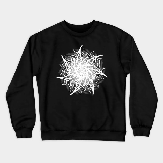 Pattern Cryptic Spren, White Crewneck Sweatshirt by Chrothon
